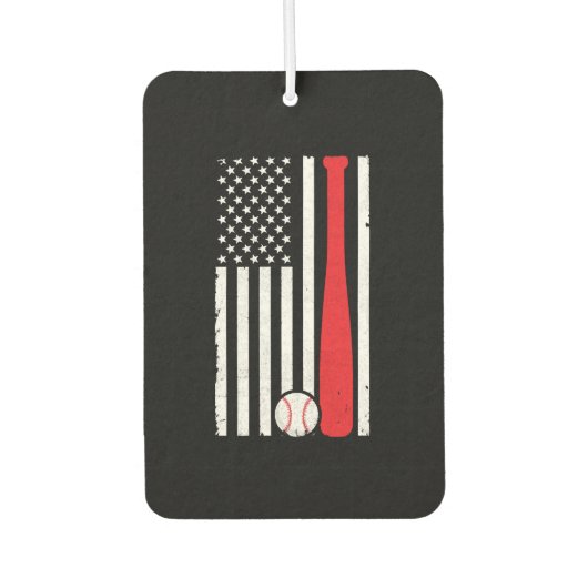 Baseballflagge-Shirt Autolufterfrischer (Vorderseite)