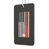 Baseballflagge-Shirt Autolufterfrischer (Links)