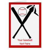 Baseballgatter und Grußkarte (Vorne)