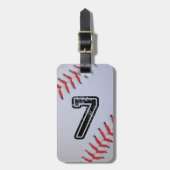 Baseballgepäcktext Gepäckanhänger (Vorderseite vertikal)