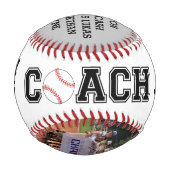 Baseballgeschenk für den Custom Coach - Team-Foto Baseball (Vorderseite)