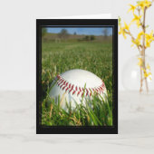 Baseballgrußkarte Karte (Gelbe Blume)