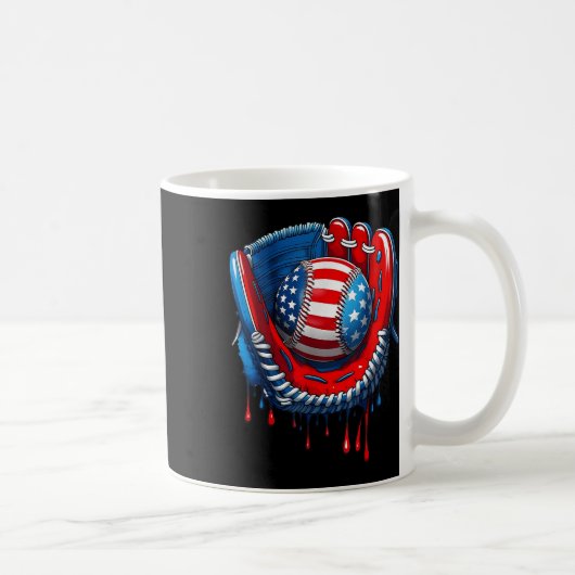 Baseballhandschuh Drip Boy Eiscreme Patriotisch Us Kaffeetasse (Rechts)