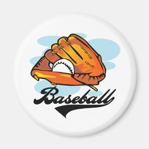 Baseballhandschuh-T - Shirts und Geschenke Magnet