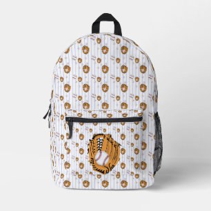 Baseballhandschuh und Ball Bedruckter Rucksack