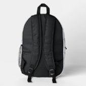 Baseballhandschuh und Ball Bedruckter Rucksack (Rückseite)