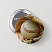 Baseballhandschuh und Ball Button (Vorne & Hinten)