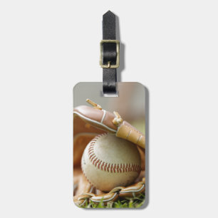Baseballhandschuh und Ball Gepäckanhänger