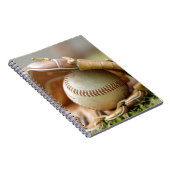 Baseballhandschuh und Ball Notizblock (Rechte Seite)