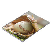 Baseballhandschuh und Ball Notizblock (Linke Seite)