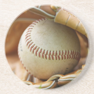 Baseballhandschuh und Ball Untersetzer