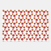 Baseballhandschuh und Helmmousine Geschenkpapier Set (Vorderseite)