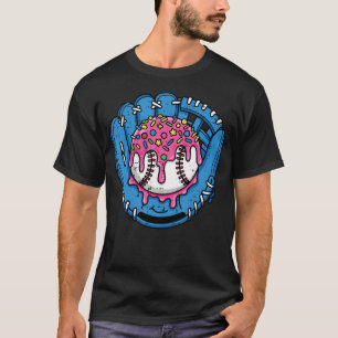 Baseballhandschuhe Eiscreme-Tropf-Handschuh Sport T-Shirt