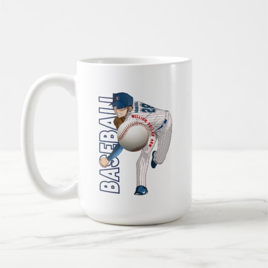 Baseballhelden mit Millionen Dollar-Arm | 15# Kaffeetasse (Links)