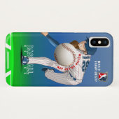 Baseballhelden mit Millionen Dollar-Arm | Case-Mate iPhone Hülle (Rückseite (Horizontal))