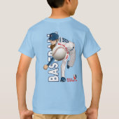 Baseballhelden mit Millionen Dollar-Arm | Kinder T-Shirt (Rückseite)