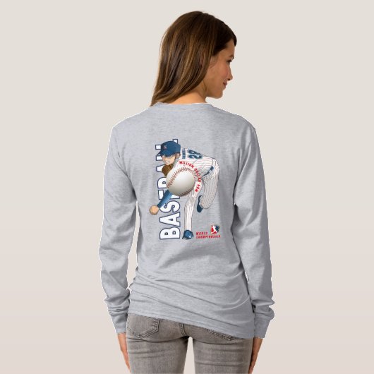 Baseballhelden mit Millionen Dollar-Arm | Long Sle T-Shirt (Schwarz voll)