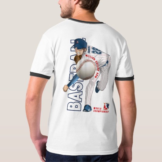 Baseballhelden mit Millionen Dollar-Arm | Männer R T-Shirt (Rückseite)