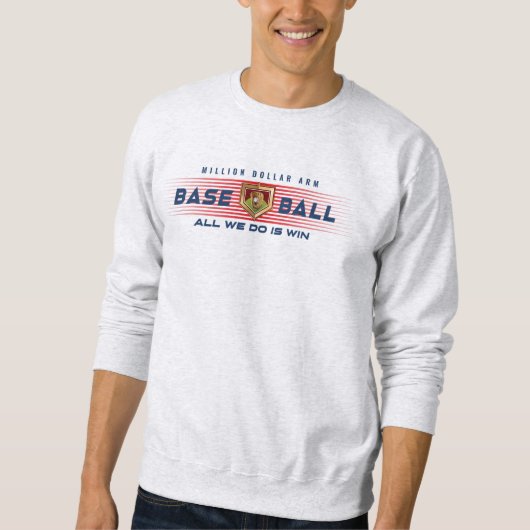 Baseballhelden mit Millionen Dollar-Arm | Männer Sweatshirt (Vorderseite)