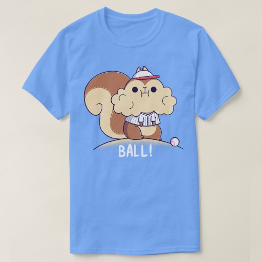 Baseballhörnchen T-Shirt (Design vorne)