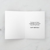 Baseballjokes zum 43. Geburtstag Karte (Innenseite)