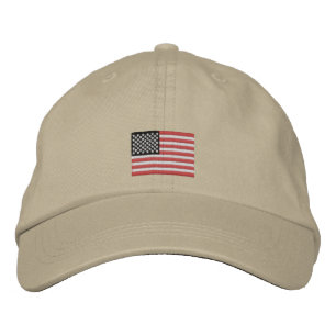 Baseballkappe der US-Flagge Bestickte Baseballkappe
