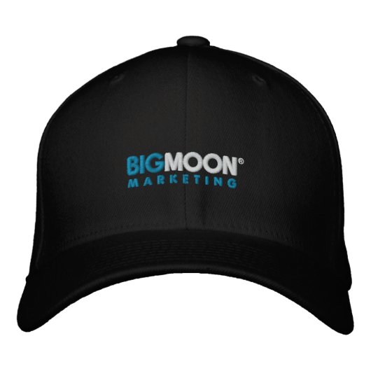 Baseballkappe für Big Moon Marketing Bestickte Kappe (Vorderseite)