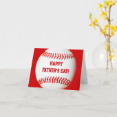 Baseballkarte für den glücklichen Vater Karte (Gelbe Blume)