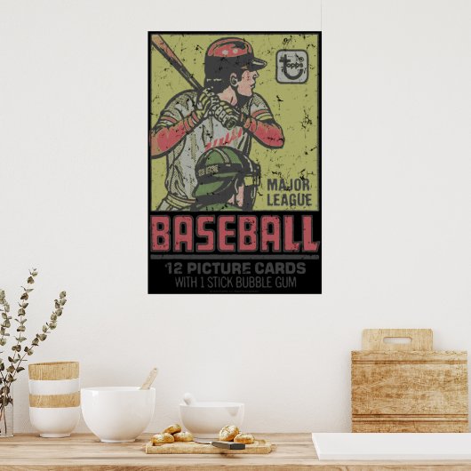 Baseballkarten 1 poster (Küche)