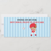 Baseballkarten-Geburtstagseinladung kundengerecht Einladung (Rückseite)