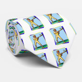 Baseballkind Krawatte (Gerollt)