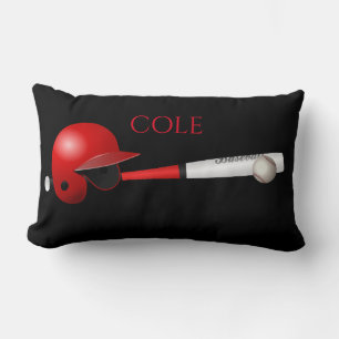 Baseballkissen mit individuelle Name. Lendenkissen