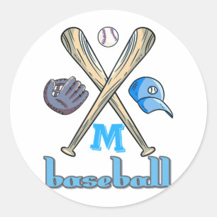 Baseballkit Runder Aufkleber
