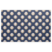 Baseballkugeln auf blau, Muster Stoff (Fat Quarter (45,7 x 55,9 cm))