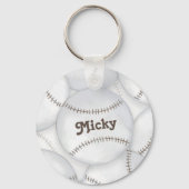 Baseballlabel Schlüsselanhänger (Vorderseite)