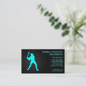 Baseballlektionen coachten kundenspezifische visitenkarte (Stehend Vorderseite)
