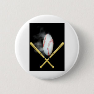 Baseballliebhaber Button