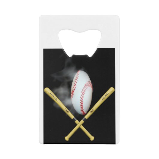 Baseballliebhaber Geldbeutel Flaschenöffner (Vorderseite)