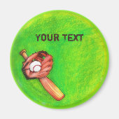 Baseballmagnete Magnet (Vorne)