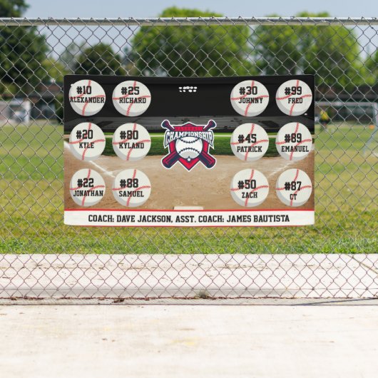 Baseballmannschaft Banner (Insitu)