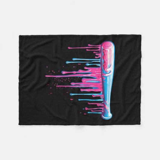 Baseballmatte mit Sprinklen Tropfen für Männer Jun Fleecedecke (Vorderseite (Horizontal))