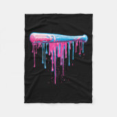 Baseballmatte mit Sprinklen Tropfen für Männer Jun Fleecedecke (Vorderseite)