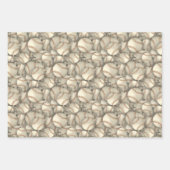 Baseballmuster Geschenkpapier Set (Vorderseite)