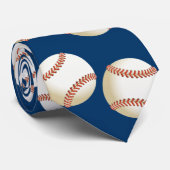 Baseballmuster Krawatte (Gerollt)