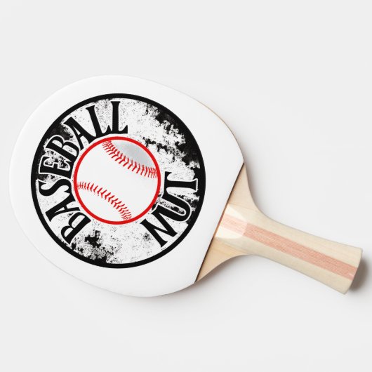 Baseballmutter Tischtennis Schläger (Seitenansicht)