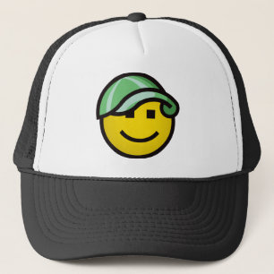 Baseballmütze Smilie - Grün Truckerkappe