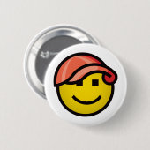 Baseballmütze Smilie - Rot Button (Vorne & Hinten)