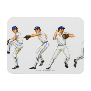Baseballnickentechnik, Geisterbild Magnet