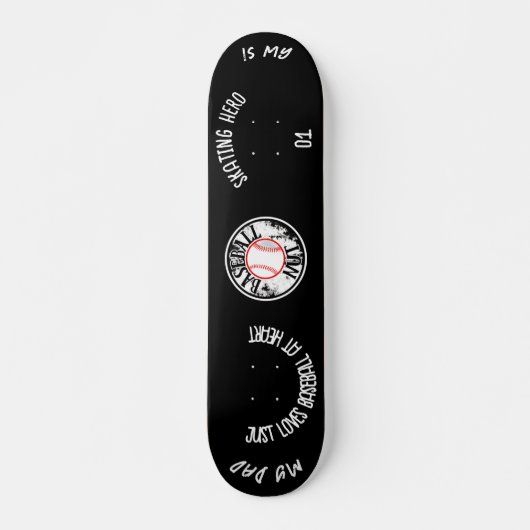 Baseballnusskateboard Skateboard (Vorne)
