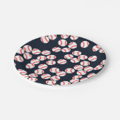 Baseballpapierplatte Pappteller (Schrägansicht)